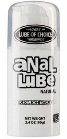 Anal Lube - Natural Lubricant - 3.4 Oz. Bulk