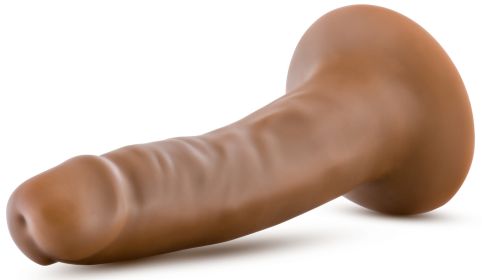 Dr. Skin Silicone - Dr. Lucas - 5 Inch Dong With Suction Cup - Mocha