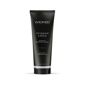Stripped and Bare - Unscented Sensual Massage Cream - 4 Oz