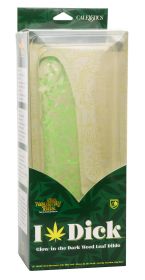 Naughty Bits I Leaf Dick Glow-in-the-Dark Weed Leaf Dildo - Glow in the Dark