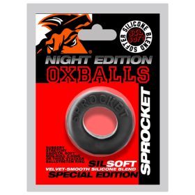Sprocket Comfort No-Roll Cockring - Black