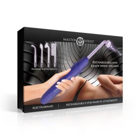 Elektrawand Rechargeable Violet Wand With Attachments Purple