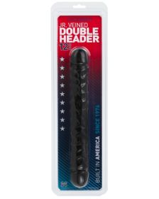 Jr. Veined Double Header 12 Inches - Black