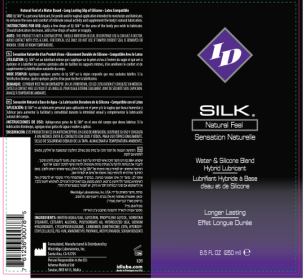 ID Silk Silicone and Water Blend Lubricant 8.5 Oz
