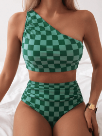 New fashionable and sexy bikini split beach swimsuit two-piece set (size: XXL)